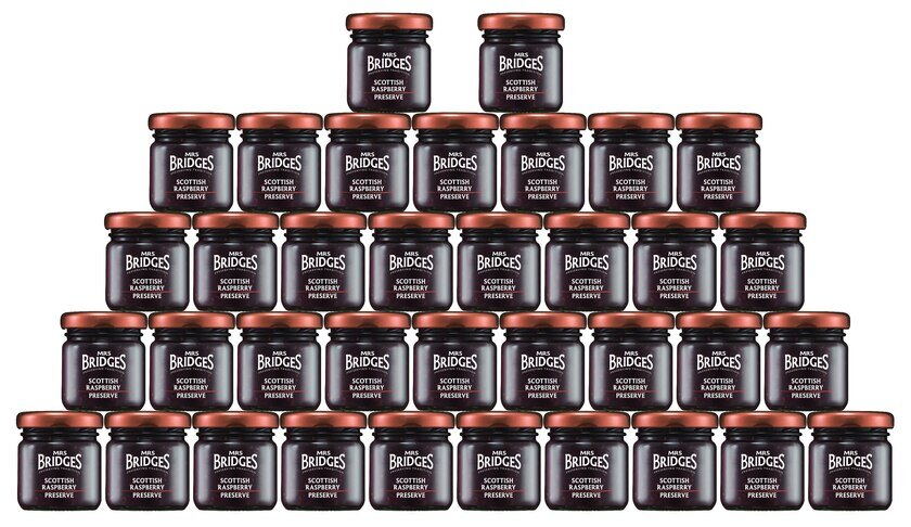 Scottish Raspberry Preserve mini jars