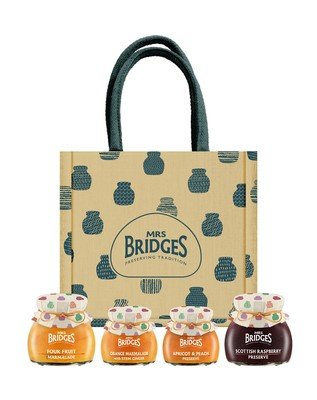 View the Gold & Green Hamper Bag  online at Mrs Bridges