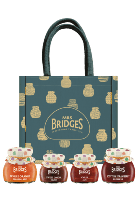 View the Green & Gold Hamper Bag  online at Mrs Bridges