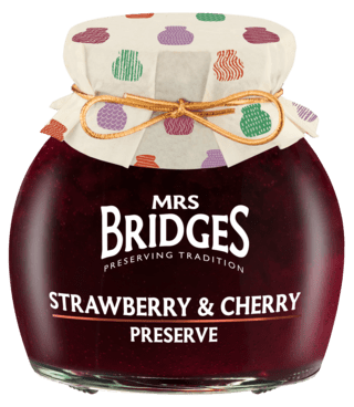 View the Scottish Strawberry & Morello Cherry Preserve online at Mrs Bridges