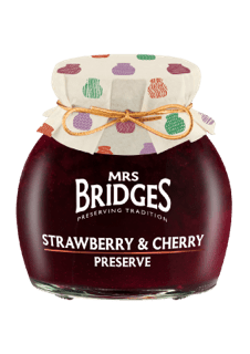 View the Scottish Strawberry & Morello Cherry Preserve online at Mrs Bridges