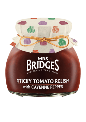 View the Sticky Tomato Relish with Cayenne Pepper online at Mrs Bridges