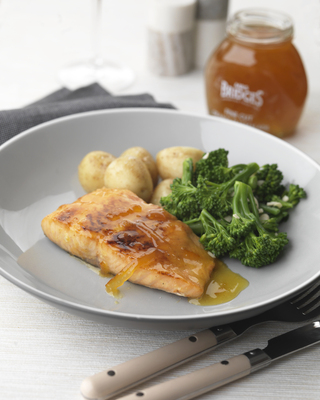 Seville Orange Marmalade and English Mustard Glazed Salmon Fillet