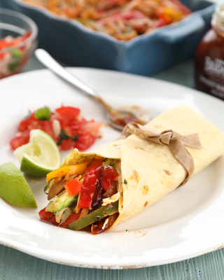 Mixed Veggie Fajitas with Smokey BBQ relish 