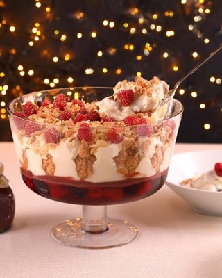 Sherry and Amaretti Trifle with Raspberry Curd
