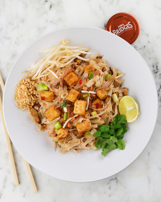 Vegan Crispy Tofu Pad Thai 