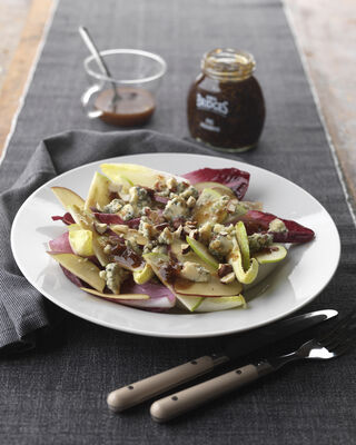 Chicory, Apple and Stilton Salad with Mrs Bridges Fig Preserve