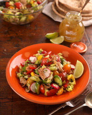 Fattoush Salad with Lemon & Lime Dressing