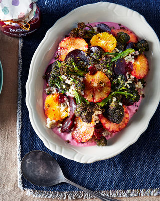 Broccoli, Beetroot & Orange Salad with Pearl Barley