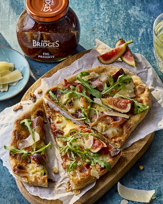 Fig, Prosciutto and Gorgonzola Flatbreads 